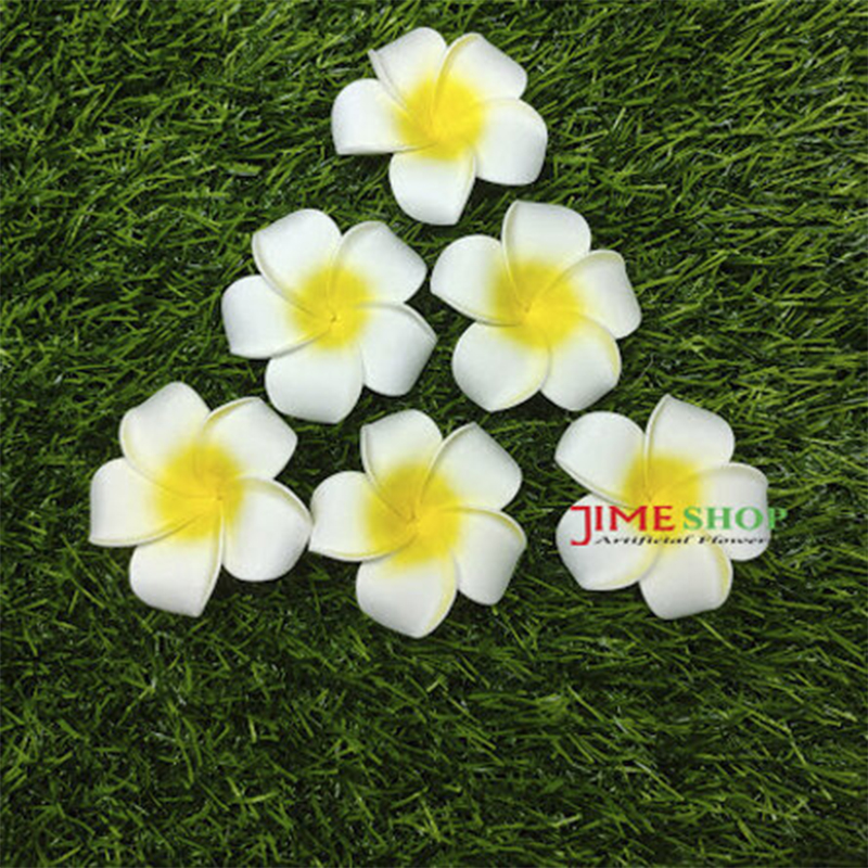 Picture of Artificial Pulmeria Flower Or Kathgolap For hair Decoration (15 pcs)