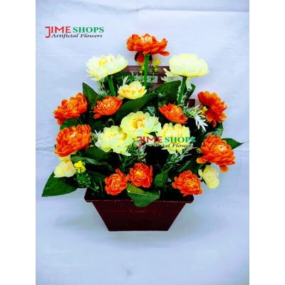 Picture of Wall Hanging Artificial Flower Tob Or Basket 11Inc Long For Wall Decoration - Home Decoration Item (HK4)