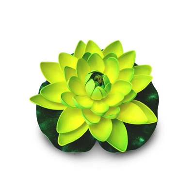 Picture of 10cm/18cm Fish Tank Artificial Water Lily Pond Decor Yousheng Floating Foam Lotus Fake Flower Plants (WL 4)