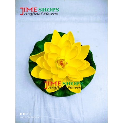 Picture of 10cm/18cm Fish Tank Artificial Water Lily Pond Decor Yousheng Floating Foam Lotus Fake Flower Plants (WL 5)