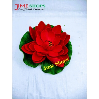Picture of 10cm/18cm Fish Tank Artificial Water Lily Pond Decor Yousheng Floating Foam Lotus Fake Flower Plants (WL 6)
