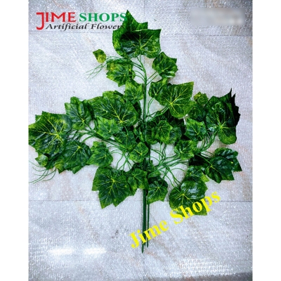 Picture of Artificial Maple Leaf for Wedding Party Garden Decoration, Autumn Leaves branches - Home Decoration Item (Green 3 pic)