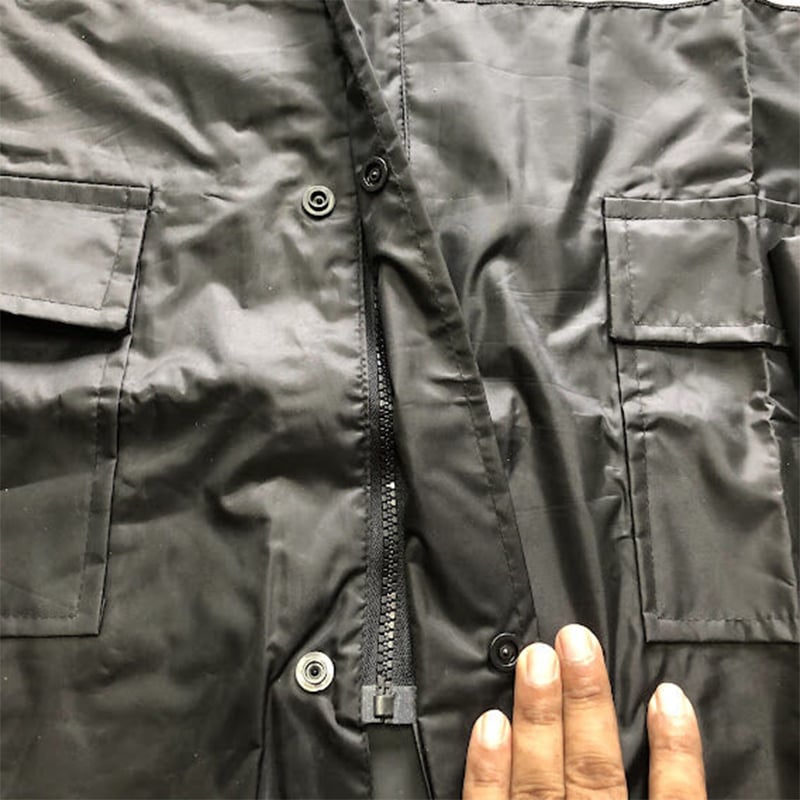 Picture of Orbit 007 Rain Coats for Men Waterproof Jacket and Pant with Bag, Biker Raincoat (007 Black,18years+)