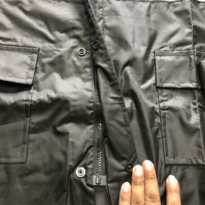 Picture of Orbit 007 Rain Coats for Men Waterproof Jacket and Pant with Bag, Biker Raincoat (007 Black,18years+)