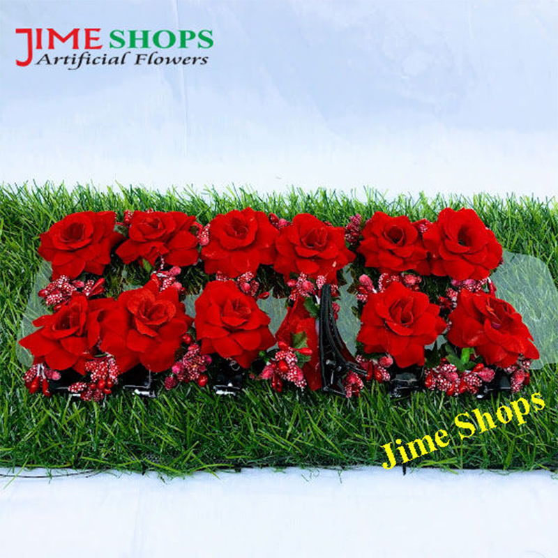 Picture of Rose Hair Clip Flower Hairpin Red Flower Hair Clip (Design A,Int: One size)