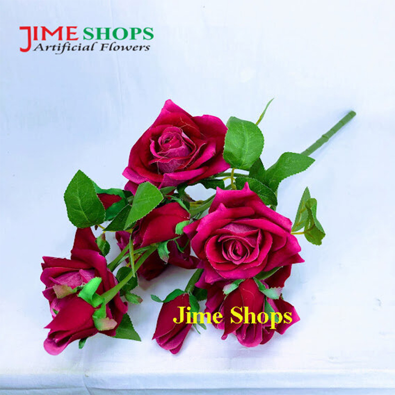 Picture of Artificial roses flower bunches 16 inc long (BRFB1)