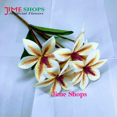 Picture of Artificial 6 flower tiger lily bunches 16 inc long for decoration (TL3)