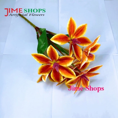 Picture of Artificial 6 flower tiger lily bunches 16 inc long for decoration (TL2)