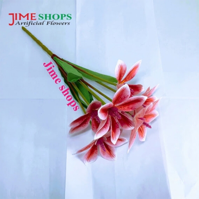 Picture of Artificial 6 flower tiger lily bunches 16 inc long for decoration (TL1)
