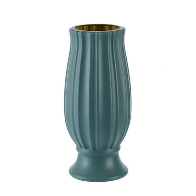 Picture of Flower Vase Unbreakable Exquisite Smooth Touch Streamlined Solid Color Dried Flower Arrangement Plastic Vase for Living Room (CTD2)