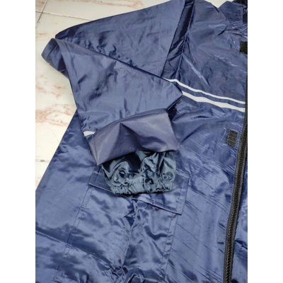 Picture of BMW Single part Heat Sealing Biker Raincoats, Jime Shops Biker Rain suits (BMW blue,Int:XXL)