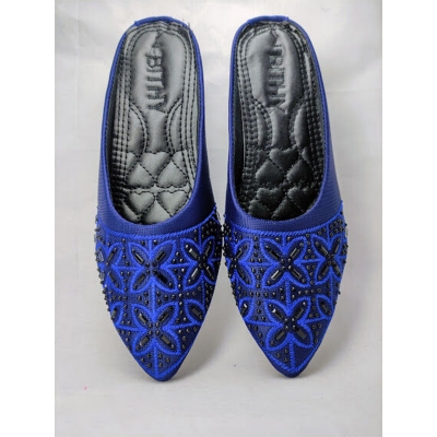 Picture of Ladies half shoes with some unique colors (Blue,EU:41)
