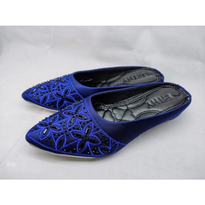 Picture of Ladies half shoes with some unique colors (Blue,EU:41)