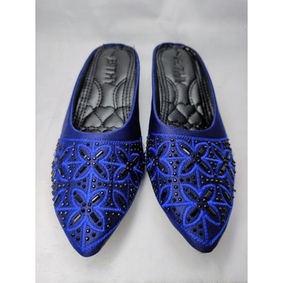 Picture of Ladies half shoes with some unique colors (Blue,EU:41)