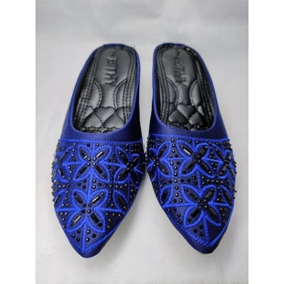 Picture of Ladies half shoes with some unique colors (Blue,EU:37)