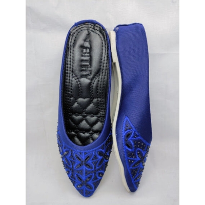 Picture of Ladies half shoes with some unique colors (Blue,EU:37)