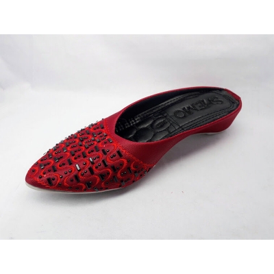Picture of Ladies half shoes with some unique colors (Red,EU:36)