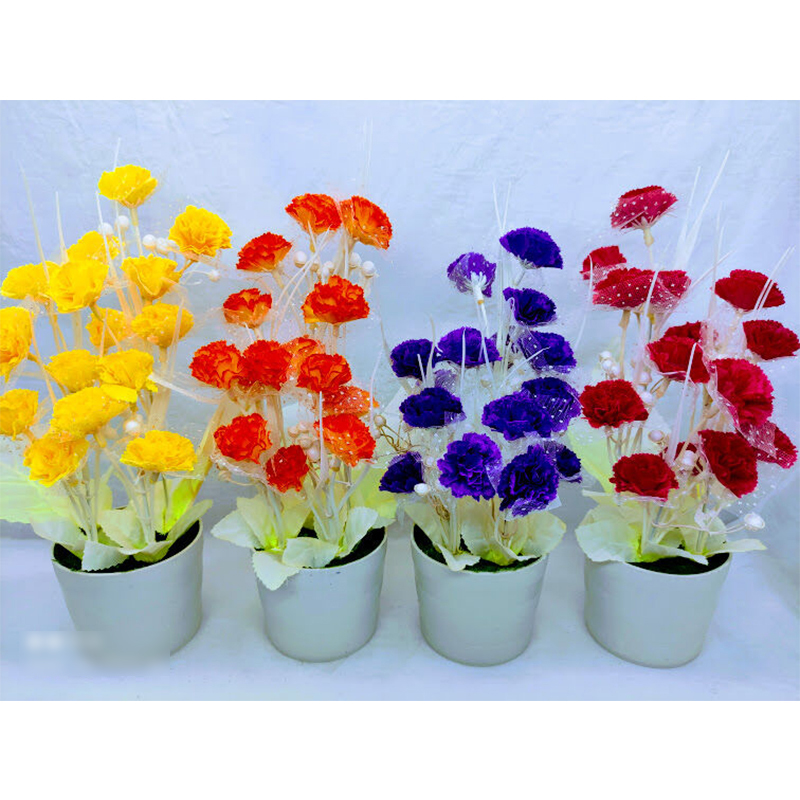 Picture of Artificial Flower & Plant 18Cm In Plastic Pot For Any Kind Of Decoration - Home Decoration Item - Home Decoration Item - Home Decoration Item (Gold)
