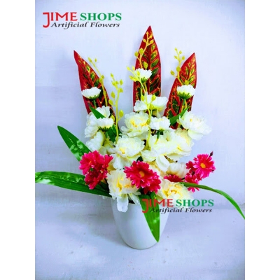 Picture of Artificial Gladiolus Flower & plant 57cm in Plastic Vases for any kind of Decoration (Blue)