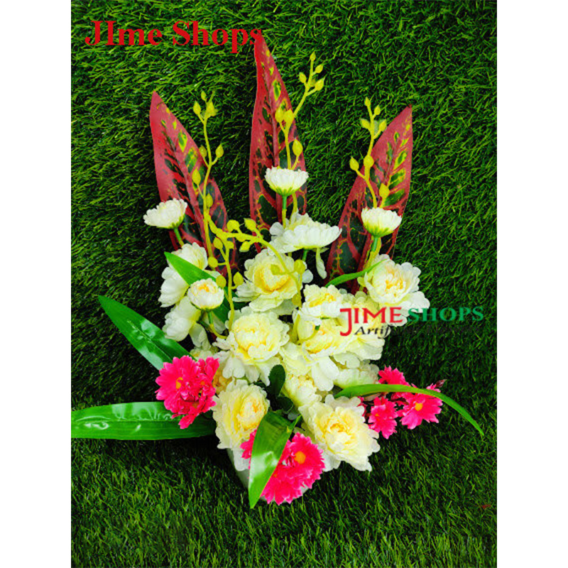 Picture of Artificial Gladiolus Flower & plant 57cm in Plastic Vases for any kind of Decoration (Blue)