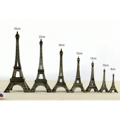 Picture of Metal Paris Eiffel Tower Craft Art Statue Model Desk Room Decoration Gift ()