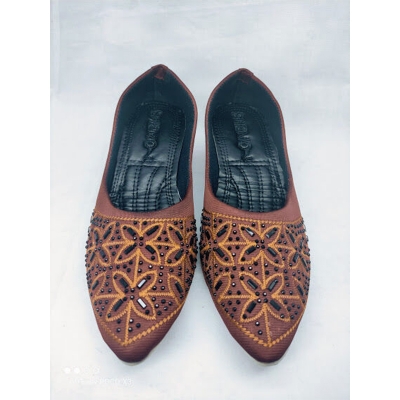 Picture of Ladies Karcupi Half Flat Fashionable Full Shoes (Sand Brown,EU:40)