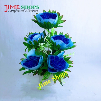 Picture of Artificial Various Flower in Plastic pot for Office, Home, Reading Table Decoration - Home Decoration Item - Home Decoration Item (MTT m1)