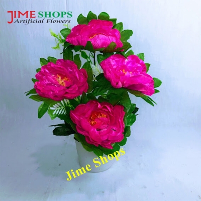 Picture of Artificial Various Flower in Plastic pot for Office, Home, Reading Table Decoration - Home Decoration Item - Home Decoration Item (MTT m4)
