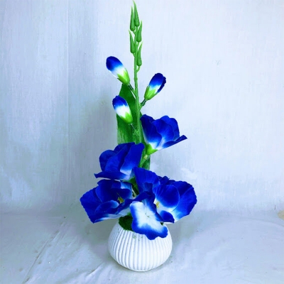Picture of Artificial Little various Flower & Plant In Plastic Pot 7Inc/18Cm For Office, Home, Table Decoration - Home Decoration Item - Home Decoration Item - artificial flower (MCT 40)