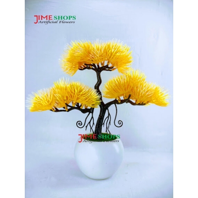 Picture of Artificial Bonsai Tree (35Cm Long+Wide) In Plastic Pot For Office, Home, Reading Table Decoration - Home Decoration Item - Home Decoration Item - artificial flower (Bonsai 8)