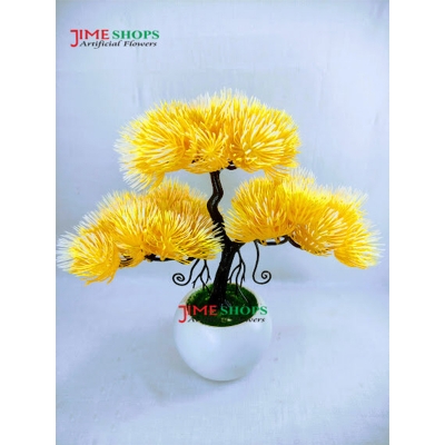 Picture of Artificial Bonsai Tree (35Cm Long+Wide) In Plastic Pot For Office, Home, Reading Table Decoration - Home Decoration Item - Home Decoration Item - artificial flower (Bonsai 8)