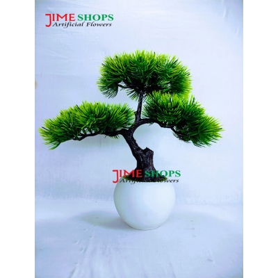 Picture of Artificial Bonsai Tree (35Cm Long+Wide) In Plastic Pot For Office, Home, Reading Table Decoration - Home Decoration Item - Home Decoration Item - artificial flower (Bonsai 6)