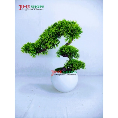 Picture of Artificial Bonsai Tree (35Cm Long+Wide) In Plastic Pot For Office, Home, Reading Table Decoration - Home Decoration Item - Home Decoration Item - artificial flower (Bonsai 2)