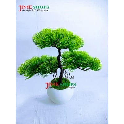 Picture of Artificial Bonsai Tree (35Cm Long+Wide) In Plastic Pot For Office, Home, Reading Table Decoration - Home Decoration Item - Home Decoration Item - artificial flower (Bonsai 3)