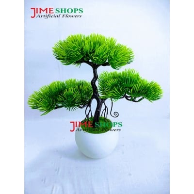 Picture of Artificial Bonsai Tree (35Cm Long+Wide) In Plastic Pot For Office, Home, Reading Table Decoration - Home Decoration Item - Home Decoration Item - artificial flower (Bonsai 3)