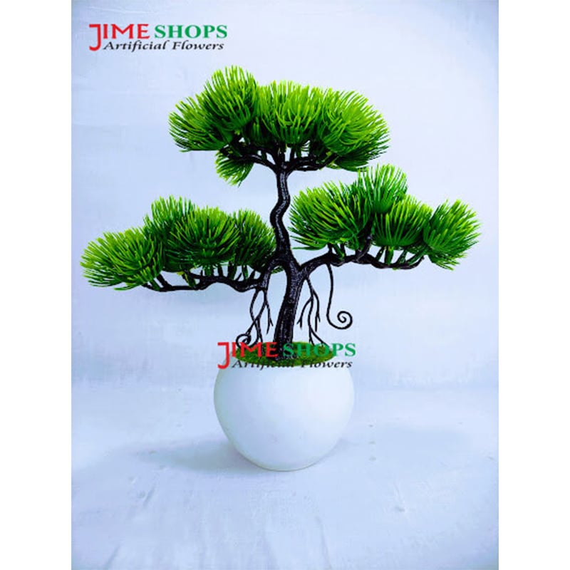 Picture of Artificial Bonsai Tree (35Cm Long+Wide) In Plastic Pot For Office, Home, Reading Table Decoration - Home Decoration Item - Home Decoration Item - artificial flower (Bonsai 3)