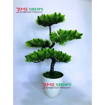 Picture of Artificial Bonsai Tree (35Cm Long+Wide) In Plastic Pot For Office, Home, Reading Table Decoration - Home Decoration Item - Home Decoration Item - artificial flower (Bonsai 9)