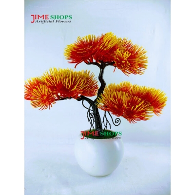 Picture of Artificial Bonsai Tree (35Cm Long+Wide) In Plastic Pot For Office, Home, Reading Table Decoration - Home Decoration Item - Home Decoration Item - artificial flower (Bonsai 7)
