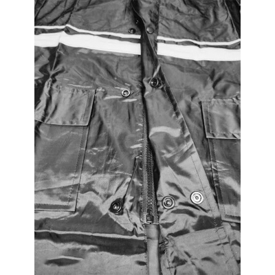 Picture of BOOS Rain Coats for Men Waterproof Jacket and Pant with Bag, Biker Raincoat (BOOS Black,Int:XXL)