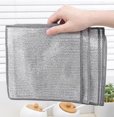 Picture of Magic Cleaning Cloth - Kitchen Dishwashing Towel, Metal Steel Wire - 10 pcs Combo