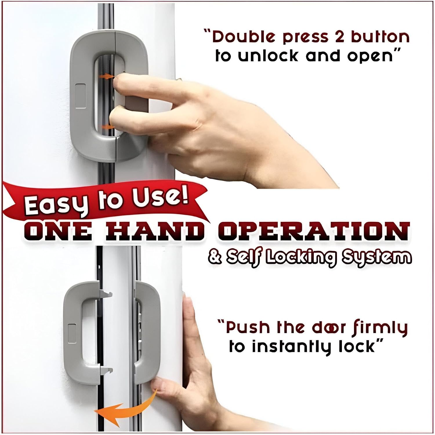 Picture of Multi-Functional Refrigerator Safety Lock, Children Secure Fridge Freezer Lock - 1pcs