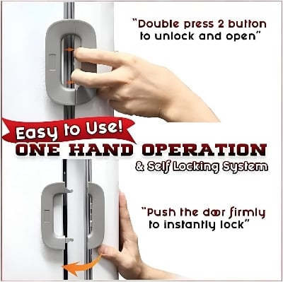Picture of Multi-Functional Refrigerator Safety Lock, Children Secure Fridge Freezer Lock - 1pcs