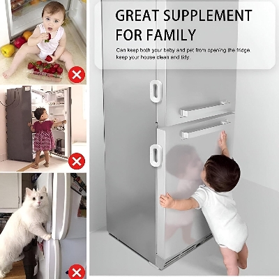 Picture of Multi-Functional Refrigerator Safety Lock, Children Secure Fridge Freezer Lock - 1pcs