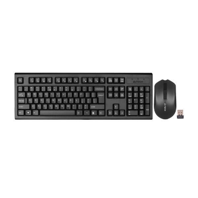 Picture of A4TECH 3000N Wireless(with bangla-1Y warranty ) Combo Keyboard & Mouse Black-Black