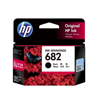 Picture of Original HP 682 Printer Black Ink Cartridge-Black