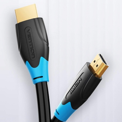 Picture of Vention Flat 1.5M (Black 4k, Ultral High Speed Male to Male HDMI) HDMI Cable-Black