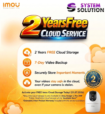 Picture of Imou Ranger 2 Pro 360° Coverage (Last 7days 2years free cloud per 12sec motion view.1080p video/with AI Human Detection and Privacy Mode) Wifi indoor security camera.-White