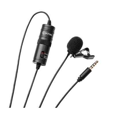 Picture of Boya BY-M1(Official-2Y Warranty) Omni-Directional Lavalier Microphone-Black