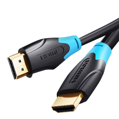 Picture of Vention Flat 3M (4k, Ultral High Speed Male to Male HDMI) HDMI Cable-Black