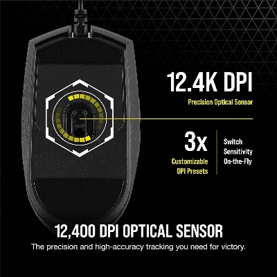 Picture of Corsair Katar PRO Black Ultra Light Gaming Mouse-Black